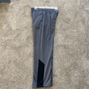 Under Armour Gray/Blk Boys XL Brawler Pants w/pockets & drawstring. Exc Cond!